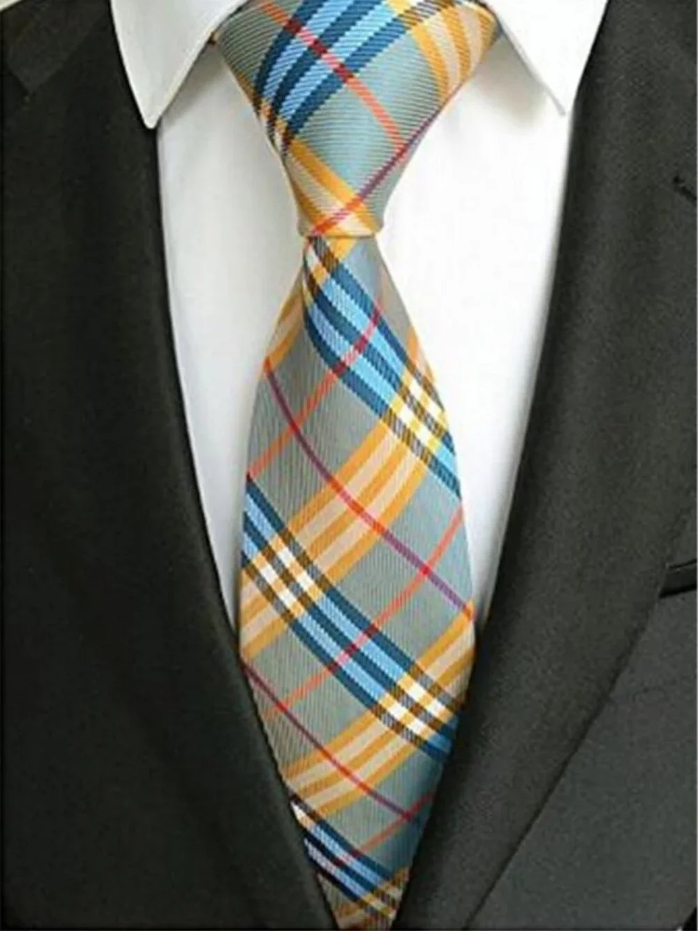 Lot of 9 Classic Men's Woven Jacquard Neckties - Stylish Formal Accessories